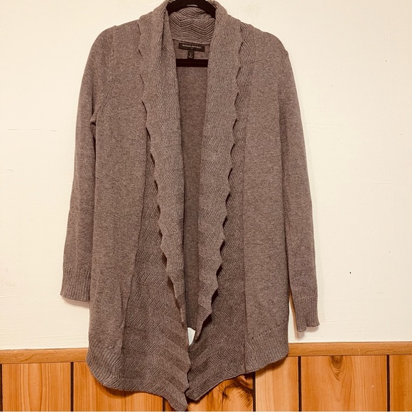 Banana Republic Brown Open Front Cardigan Sweater - Picture 2 of 5